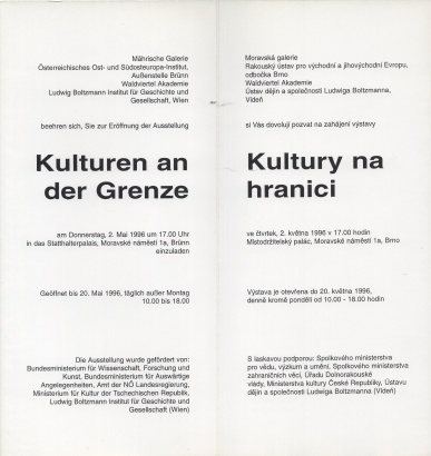 Kultury na hranici / Kulturen an der Grenze