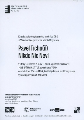 Pavel Ticho(ň): Nikdo Nic Neví