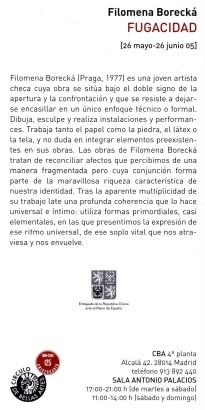 Filomena Borecká: Fugacidad