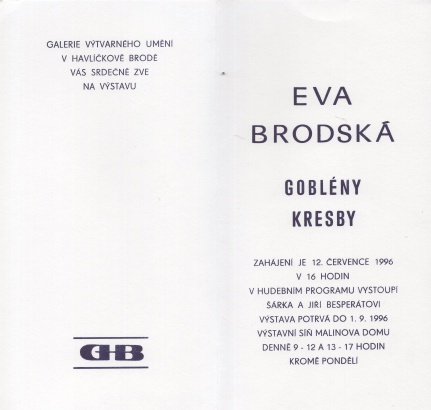 Eva Brodská: Goblény, kresby