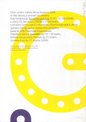 Eva Koťátková: Společenská hra