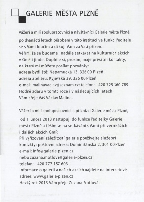 10 let Galerie města Plzně