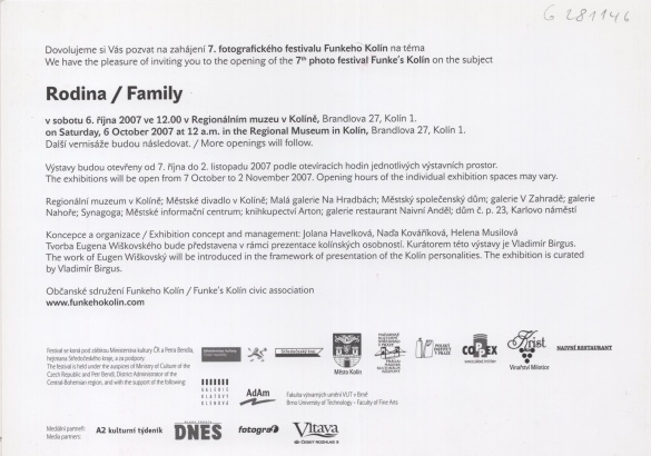 7. fotografický festival Funkeho Kolín: Rodina / Family