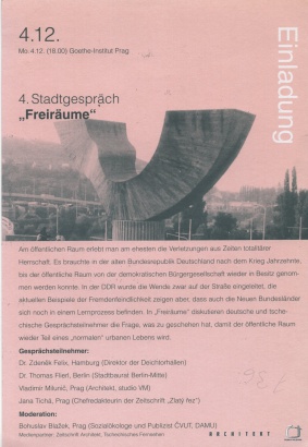 4. Hovor o městě: Volné prostory