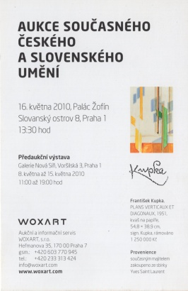 Aukce současného českého a slovenského umění