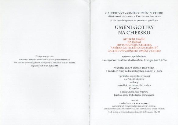 Umění gotiky na Chebsku