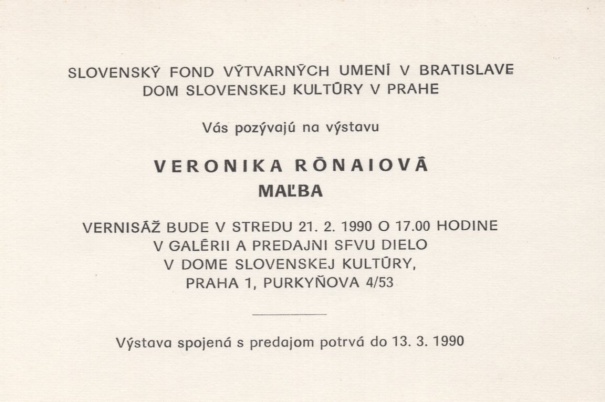 Veronika Rónaiová: Maľba