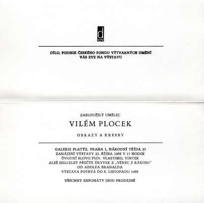 Vilém Plocek: Obrazy a kresby