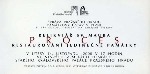 Relikviář sv. Maura: Proces restaurování jedinečné památky / The Shrine of St. Maurus: Process of Restoring a Unique Monument