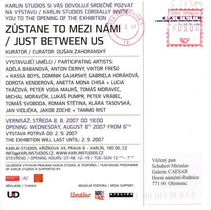 Zůstane to mezi námi / Just between us