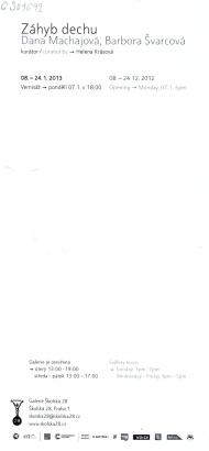 Dana Machajová, Barbora Švarcová: Záhyb dechu