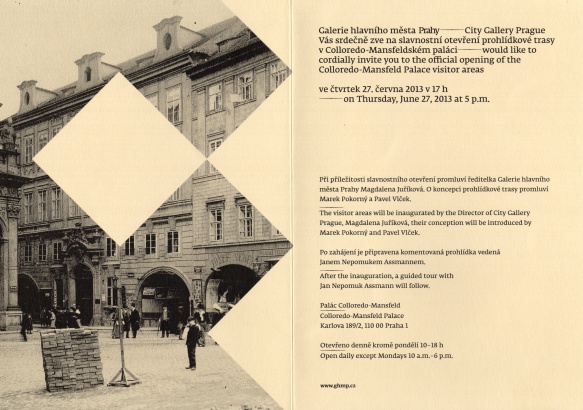 Colloredo-Mansfeldský palác - slavnostní otevření prohlídkové trasy