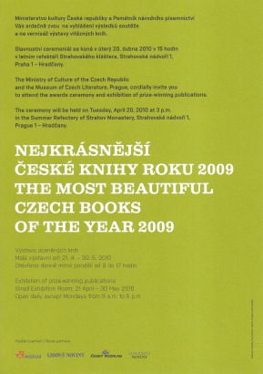 Nejkrásnější české knihy roku 2009 / The Most Beautiful Czech Books of the Year 2009