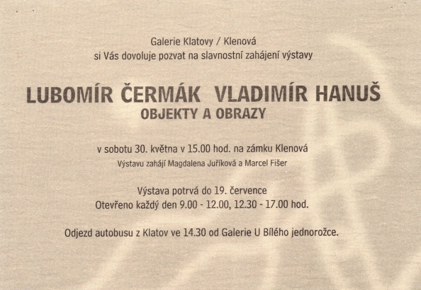 Lubomír Čermák, Vladimír Hanuš: Objekty a obrazy